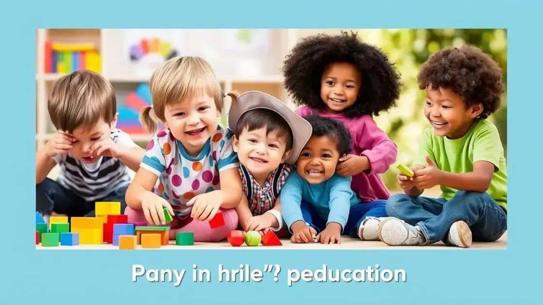 Role of play in early childhood education