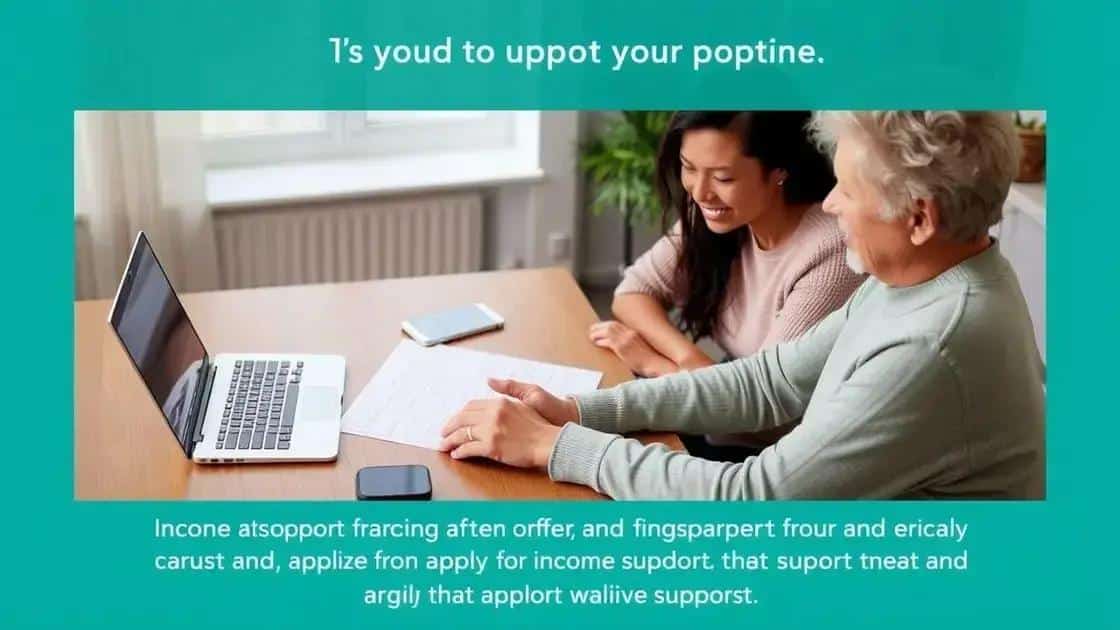 How to apply for income support