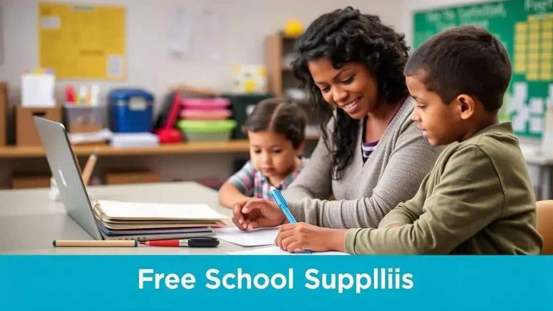 How to apply for free school supplies