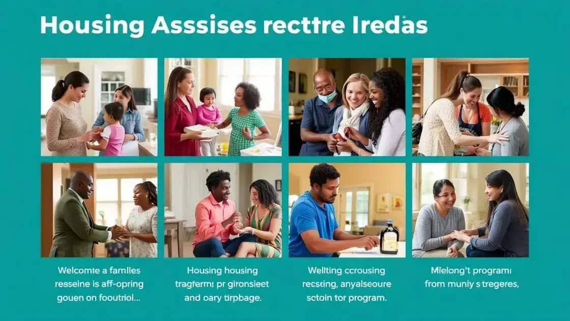 Types of housing assistance available