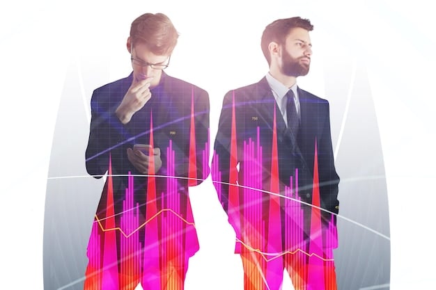 A split image showing on one side individual traders reacting emotionally to price fluctuations, and on the other side, institutional investors calmly analyzing data.