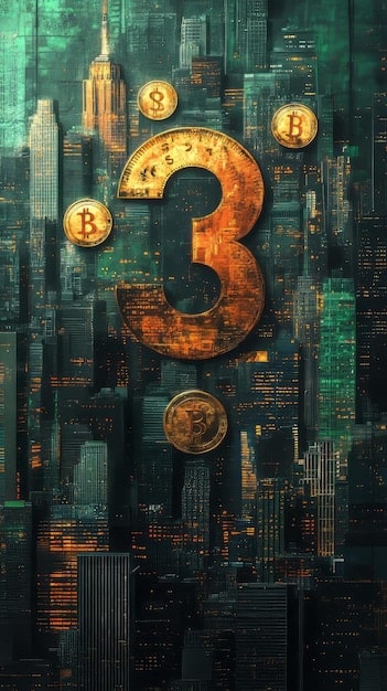 A graphic illustrating the impact of a 3% inflation rate on different investment types, showing how Bitcoin compares to traditional assets like stocks, bonds, and real estate.