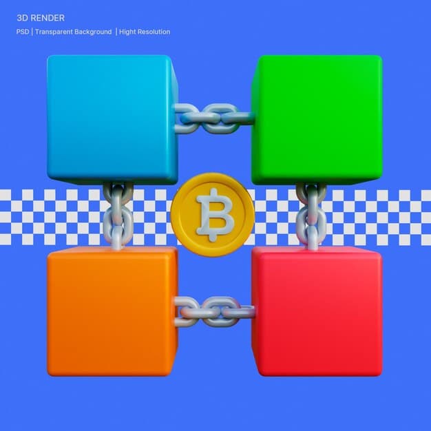 A comparison chart visually illustrating the block size differences between Bitcoin, Bitcoin Cash, and Bitcoin SV, represented as increasing sizes of blocks on a blockchain.