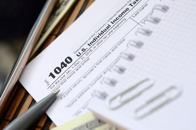 A detailed close-up image of a 1040 tax form, specifically highlighting the section related to capital gains and losses. The image should also feature a subtle watermark with the logos of popular altcoins to emphasize the topic.