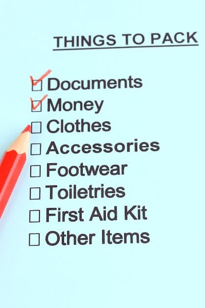 A graphic showing a checklist with items like 