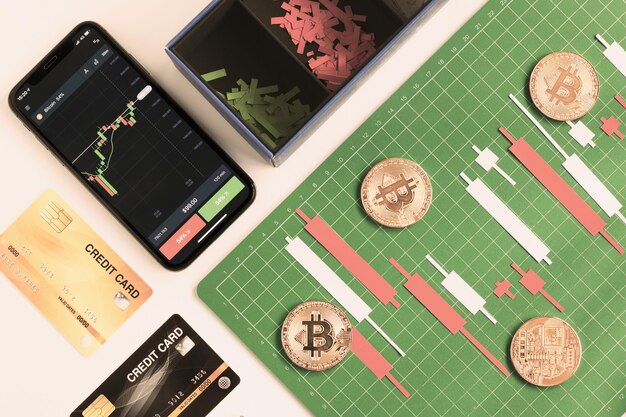 A split image showing a traditional stock trading screen on one side and a cryptocurrency exchange interface on the other, both overlaid with a tax form. This illustrates the convergence of traditional investment taxation and crypto taxation.