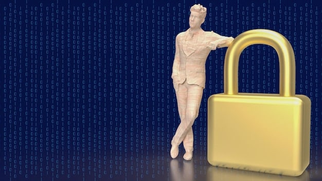 A conceptual image representing data encryption and security protocols, with symbols of KYC (Know Your Customer) and AML (Anti-Money Laundering) prominently featured. The image is intended to convey the importance of these measures in maintaining compliance in the crypto space.