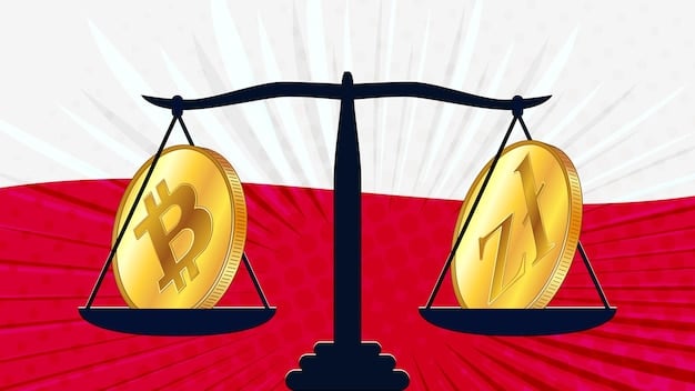 A balanced scale with a Bitcoin on one side and a gavel on the other, symbolizing the ongoing debate and need for balance in crypto asset classification.