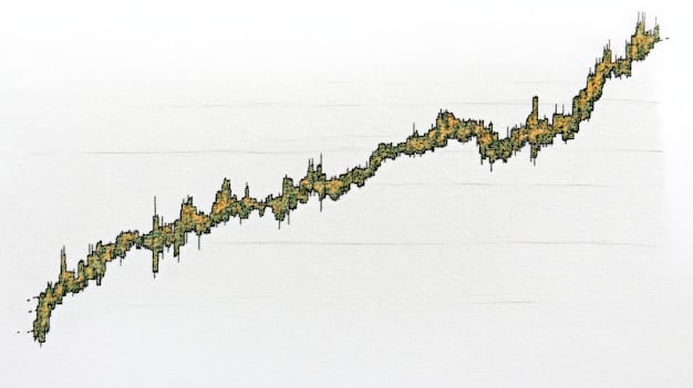 A graph depicting market volatility with a jagged line representing price fluctuations, overlaid with a gavel symbolizing legal judgment. The image should emphasize the instability caused by regulatory uncertainty in the crypto market.