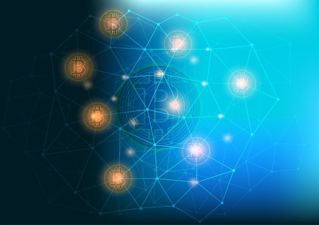 A graphic showcasing a network of interconnected nodes representing different cryptocurrencies, with lines extending to icons representing the SEC, CFTC, IRS, and FinCEN. The icons are positioned around the network, symbolizing their regulatory reach and influence over the crypto ecosystem.