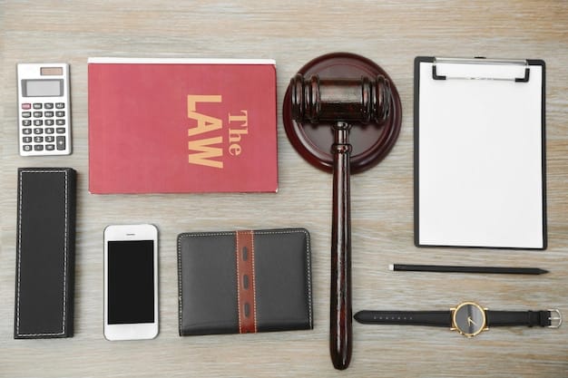 A gavel resting on a stack of legal documents related to securities law, with the SEC logo subtly visible in the background. The image represents regulatory enforcement and legal proceedings taken by the SEC against entities that violate securities laws.