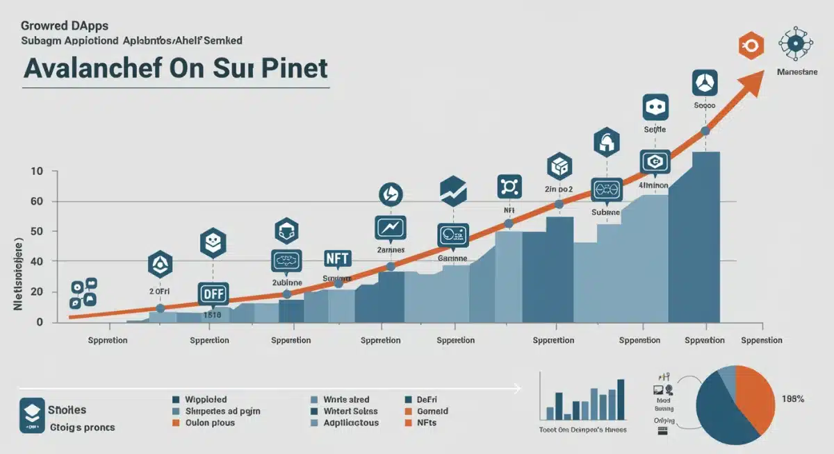 Growth of dApps on Avalanche Subnets and projected market share expansion