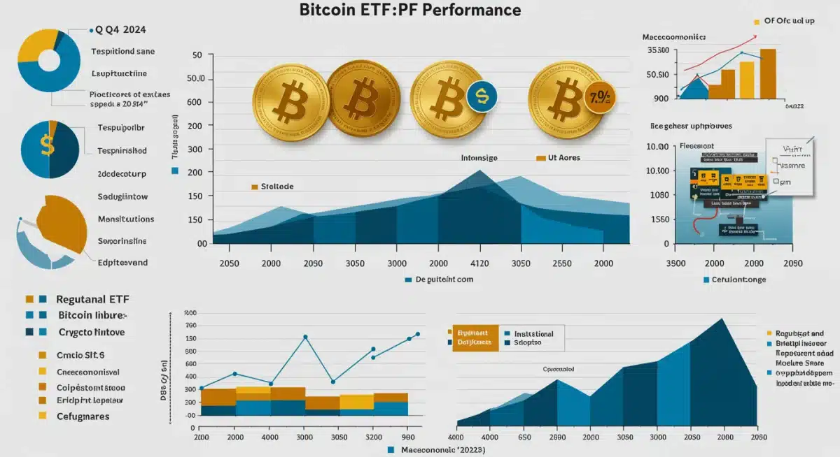 Factors influencing Bitcoin ETF performance infographic for 2024-2025