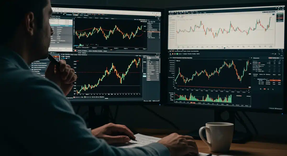 U.S. investor analyzing crypto market data and altcoin portfolio