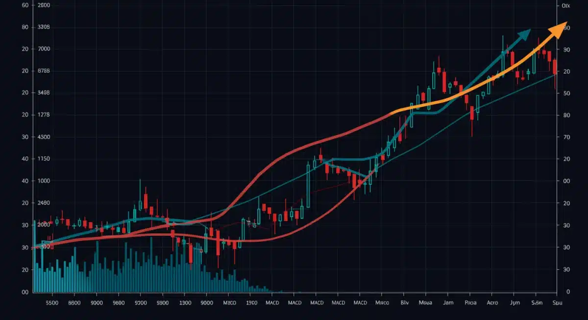 Technical analysis chart showing RSI, MACD, and Bollinger Bands for altcoin performance.