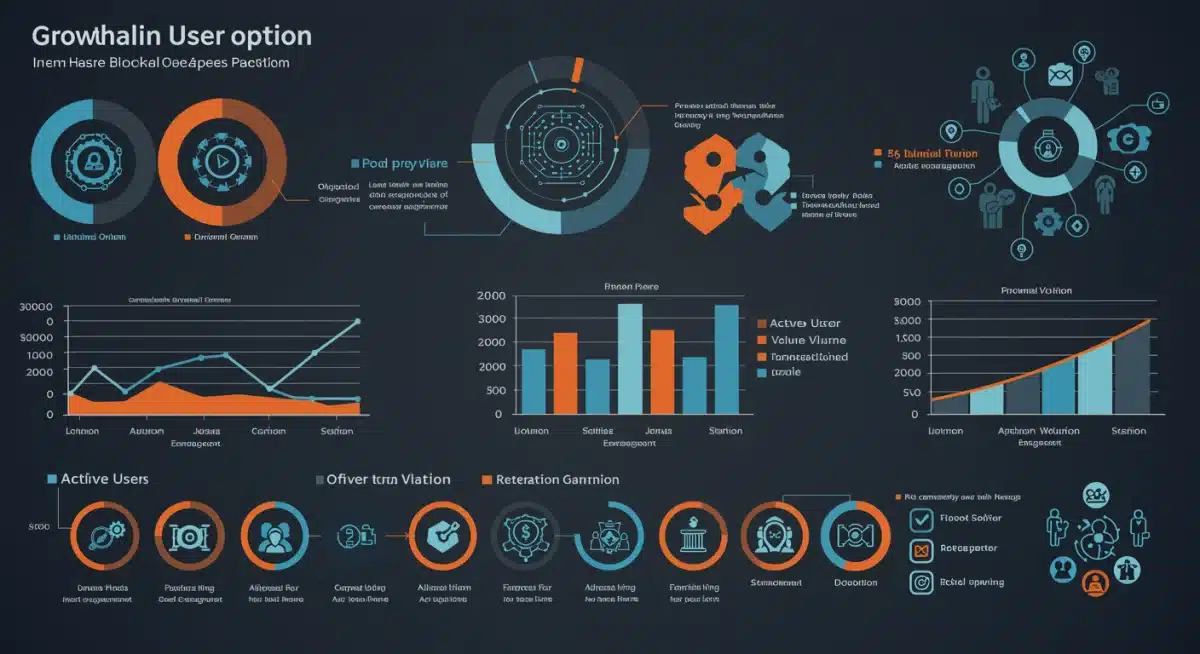 Infographic showing user adoption growth trends in blockchain gaming
