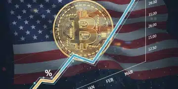 Bitcoin ETF performance chart with upward trend for US retail investors