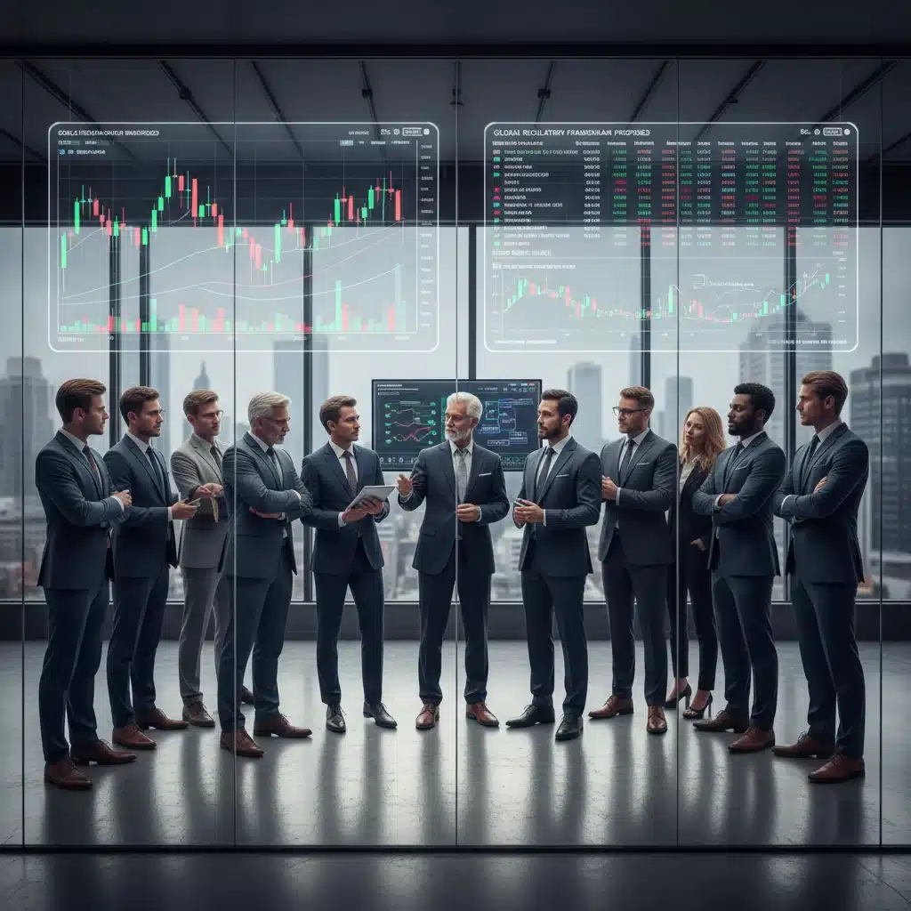Investors analyzing cryptocurrency charts and regulatory news for informed altcoin investment strategies.